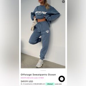 White Fox Boutique Offstage Sweatpants